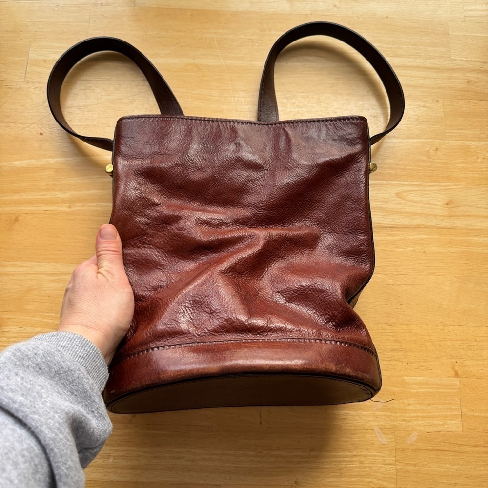 Vintage Barantani Italian Leather Crossbody Bag - Picture 6 of 16